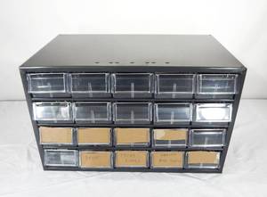 Akro-Mils 20 Drawer Mountable Metal Cabinet With Parts and Hardware