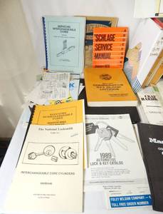 Huge Lot of Locksmith Manuals and Catalogs