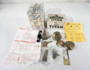 Lot of 3 New Kwikset Titan Deadbolts