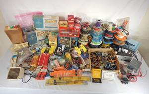 Huge Lot of Vintage and Newer Electronics Components and Parts
