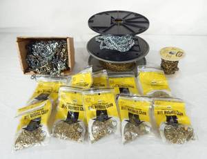 Lot of Light Fixture and Safety Chain