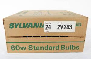 Case of 60 Watt Sylvania Blue Dot Incandescent Light Bulbs