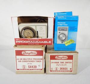 Lot of 4 Dayton, Intermatic and Kmart Time Switches