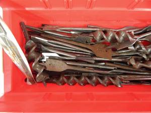 Large Lot of Assorted Wood Drill Bits