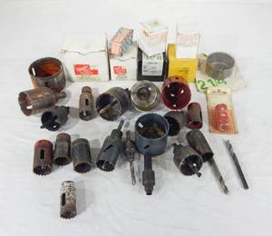 Large Lot of Assorted Hole Saws