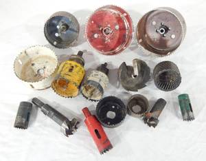 Lot of Assorted Hole Saws