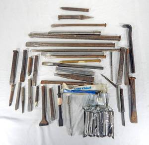 Large Lot of Assorted Chisels and Punches