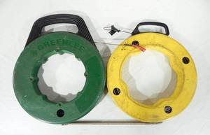 Set of Greenlee and Tapemaster Fish Tapes With Attachment