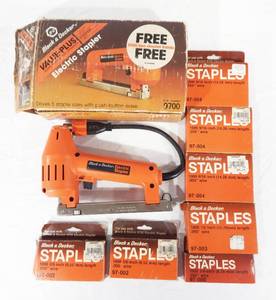Black and Decker Electric Staple Gun Model 9700