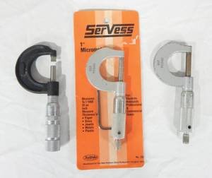 Lot of 3 Micrometers Including HPC, Servess and Omega