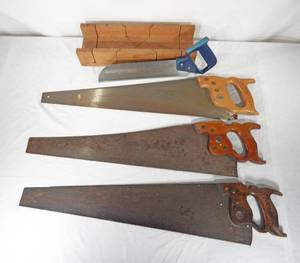 Lot of Vintage Hand Saws