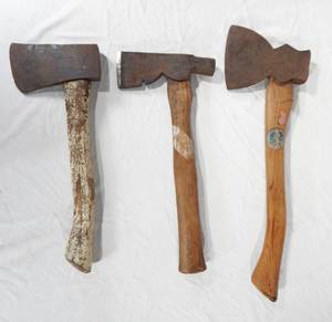 Lot of 3 Vintage Hatchets