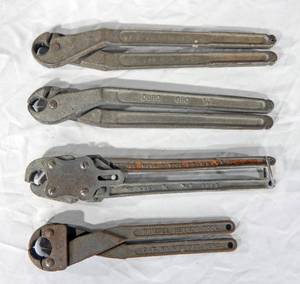 Set of 4 Vintage Crimping Tools