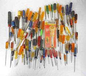 Huge Lot of Assorted Screwdrivers