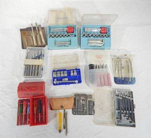 Lot of Assorted Mini Screwdrivers, Socket Sets, Allen Wrenches and More