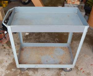 Metal Rolling Cart With Handle