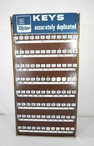 Vintage Taylor Keys Display