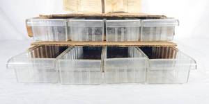 Lot of 8 New Plastic Drawers with Dividers