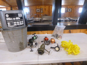 lot 66 image: Fishing Bucket and Reels