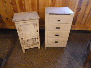 lot 92 image: Vintage Cabinet and Dresser