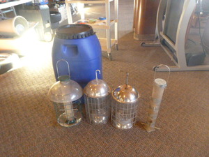 lot 33 image: Bird Feeders and Rain Barrel