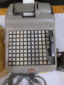 lot 103 image: Vintage Burroughs Adding Machine