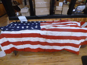 lot 106 image: 2 Vintage American Flags