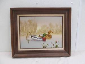Ducks oil canvas painting