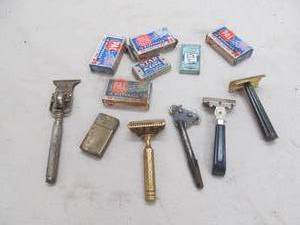 Vintage razors and blades