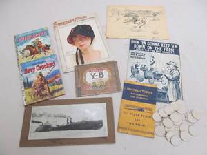 Vintage Ads, childrens books, sheet music