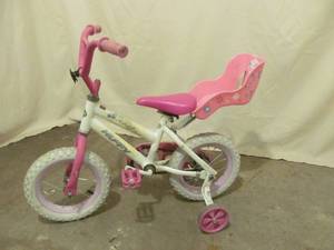 Doll carrier training wheel bike