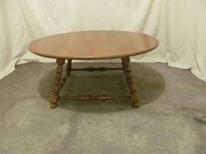 Wooden round table