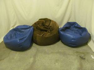 Large cloth, bean bag chairs
