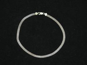 lot 31 image: Sterling Silver Bead Link Necklace