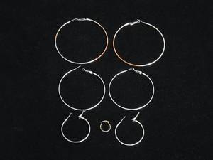 lot 94 image: Hoop Earrings