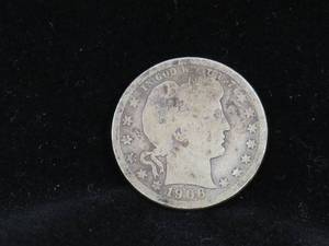 lot 102 image: 1906-D Silver Barber Quarter