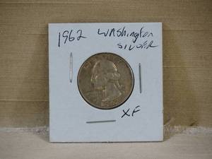 lot 105 image: 1962-P Washington Silver Quarter