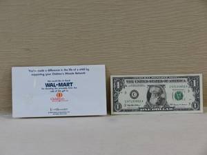 lot 111 image: Santa Dollar Bill