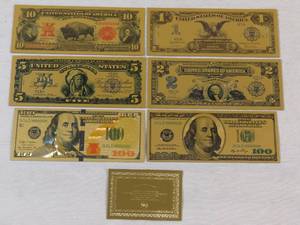 lot 113 image: Gold Banknote Collection