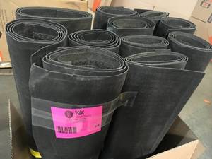 Pallet with 11 Traffic Master Enviroback Charcoal 60 in. x 36 in. Recycled RubberThermoplastic Rib Door Mat not used