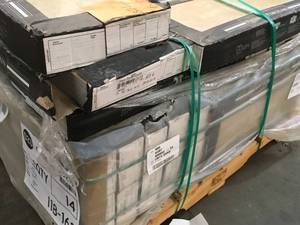 Pallet with 20 cases of Onyx Sand 12 in. x 24 in. Matte Porcelain Floor and Wall Tile (16 sq. ft.  case) not used