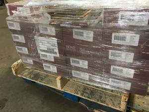 Pallet with 18 cases Water Resistant 12mm Montrose Oak 12 mm T x 7-12 in. Wide x 50-23 in. Length Laminate Flooring (18.42 sq. ft. case) not used