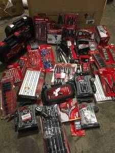 Pallet with assorted Husky Mechanic Tools various types and conditions review pictures