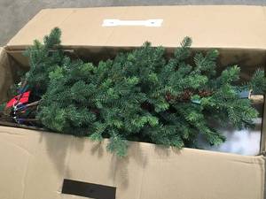 6.5 Ft Warm white Micro Dot LED Potted Tree not used open box