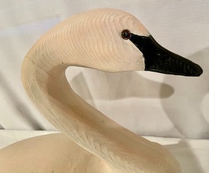 lot 141 image: Large Wooden Swan