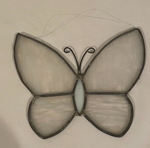 lot 176 image: 3 Stained Glass Hangings