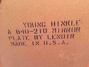 lot 215 image: Young Hinkle Dresser Mirror
