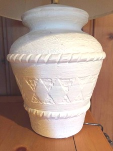 lot 217 image: Aztec Look Table Lamp