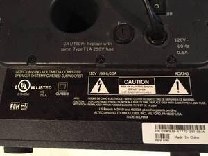 lot 220 image: Altec Computer Sub-Woofer