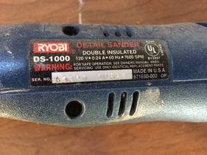 lot 233 image: Ryobi Detail Sander